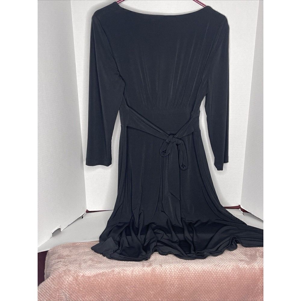 Connected Apparel Womens Dress Size 10 Black - Tie In Back - Picture 2 of 3